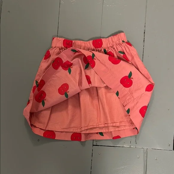Mini Boden Pink Skirt with Red Apple Print size 7-8 - Picture 5 of 5
